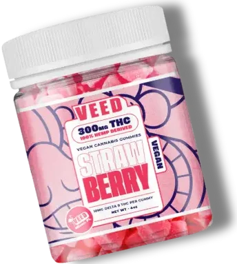 mondo gummies delta 9 THC 300 mg strawberry fraise veed hermosa