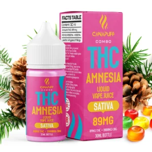 Amnesia THC 89mg/2000mg CBG – Liquid 30ml