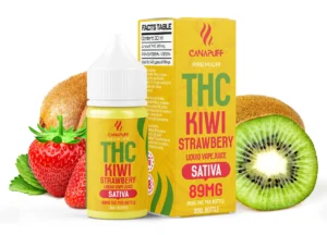 E liquide THC 89mg "Kiwi Strawberry" 30ml - Canapuff