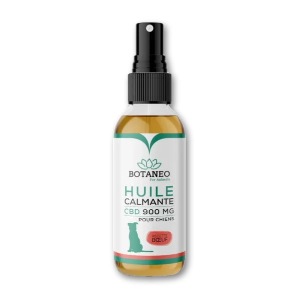 Huile CBD pour Chien 900mg Boeuf - BOTACALM™